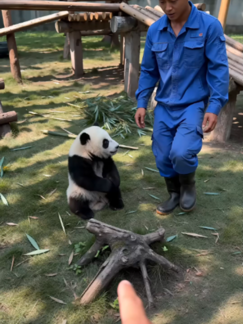 Gungun sees his keeper hopping in pain, copies every move, then adds a dramatic fall and starts nursing his perfectly healthy foot. Daily life with Gungun the panda cub 🐼 足をぶつけて飛び跳ねる飼育員さんを見たGungunは、何ともない自分の足を抱えて飛び跳ね、しまいには転がって痛がる演技まで披露します。 パンダの赤ちゃんGungunの日常 🐼 발가락을 찧고 펄쩍 뛰는 사육사를 따라 하던 Gungun이 멀쩡한 발을 붙잡고 구르기까지 하며 더 요란하게 아픈 척해요. 아기 판다 Gungun의 일상 🐼#かわいい動物 #babypanda #귀여운동물 #pandacub #cuteanimals #pandababy #Gungun #gungun #cuteanima #babypanda💚 #pandababyshower #cute animals #cuteanimal #赤ちゃんパンダ