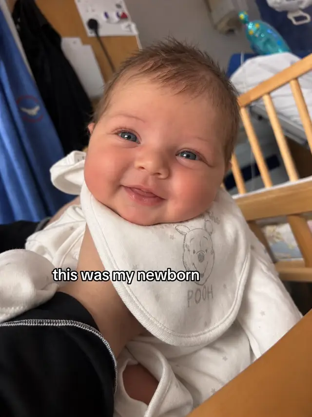 i promise he was a gorgeous newborn, just not when he was milk dr8nk😭😭😭#fyp #foryoupage #newborn #imsorry 