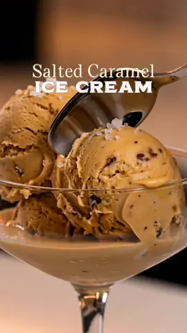 🍨 Salted Caramel Cottage Cheese Ice Cream 🤎 Creamy, rich, naturally sweetened, and packed with protein! This homemade salted caramel ice cream is made with cottage cheese and Medjool dates for a delicious, healthier frozen treat. No ice cream machine needed! ✨ 🥣 Ingredients (3 servings) * 450 g cottage cheese (about 2 cups) * 120 g pitted Medjool dates (about 4 large dates) * 1 tbsp honey (21 g) * ½ tsp vanilla extract * Pinch of sea salt * Flaky sea salt for topping (optional) 👩‍🍳 Instructions 1. Add the cottage cheese to a food processor and blend until completely smooth and creamy. 2. Add the pitted Medjool dates, honey, vanilla extract, and sea salt. Blend again until thick, silky, and well combined. 3. Transfer the mixture to a freezer-safe glass container and smooth the surface evenly. 4. Freeze for 3–4 hours, or until firm enough to scoop. 5. Let sit at room temperature for about 5 minutes to soften slightly. 6. Scoop into dessert bowls, sprinkle with flaky sea salt, and enjoy! 🍨 ✨ Nutrition per serving (approx.) 281 calories | 17 g protein | 41 g carbs | 7 g fat | 3 g fiber Sweet, creamy, and perfectly balanced with a hint of sea salt! 🤎 💬 Would you try cottage cheese ice cream? 📌 Save this recipe for later! #SaltedCaramel #CottageCheeseIceCream #ProteinIceCream #HealthyDesserts #HomemadeIceCream  