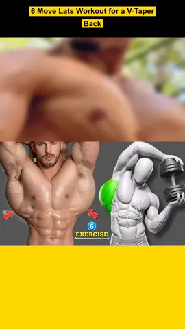 6 Best Lat Exercises for a Wide V-Taper Back 💪🔥 #LatWorkout #VTaperBack #BackWorkout #WideBack #GymWorkout
