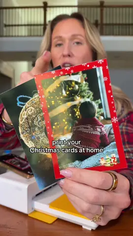 You could even create your own Christmas card design in Canva first and make it exactly how you like it! 🎄🎅🏼 #christmascard #holidaycard #photoprinter #leopardprint #christmasgifts 