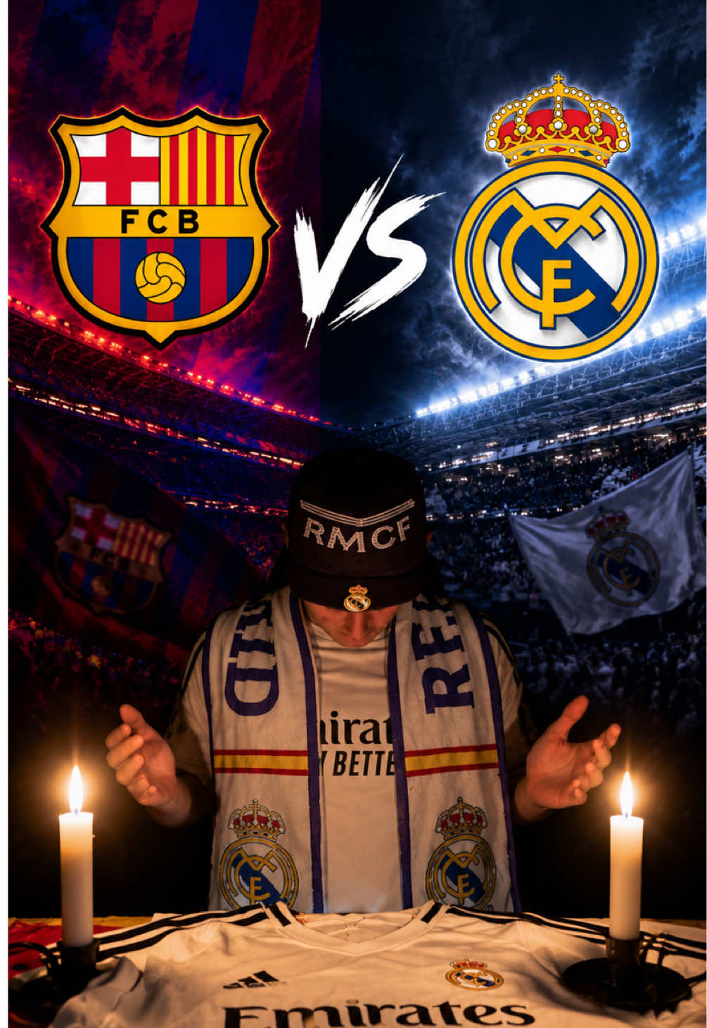 Vamos a ganaaar!!! @Real Madrid C.F. #ElClasico #halamadrid #rezar #futbol 