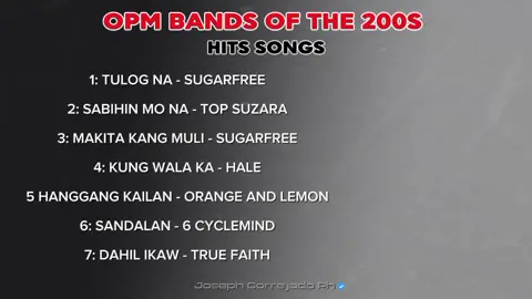 Opm Band Of The 200s Hits Songs 