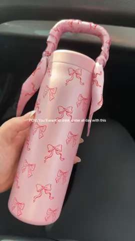she's so cute 🎀                                                              #waterbottle #girlythings #pink #musthave #fypシ゚viral  