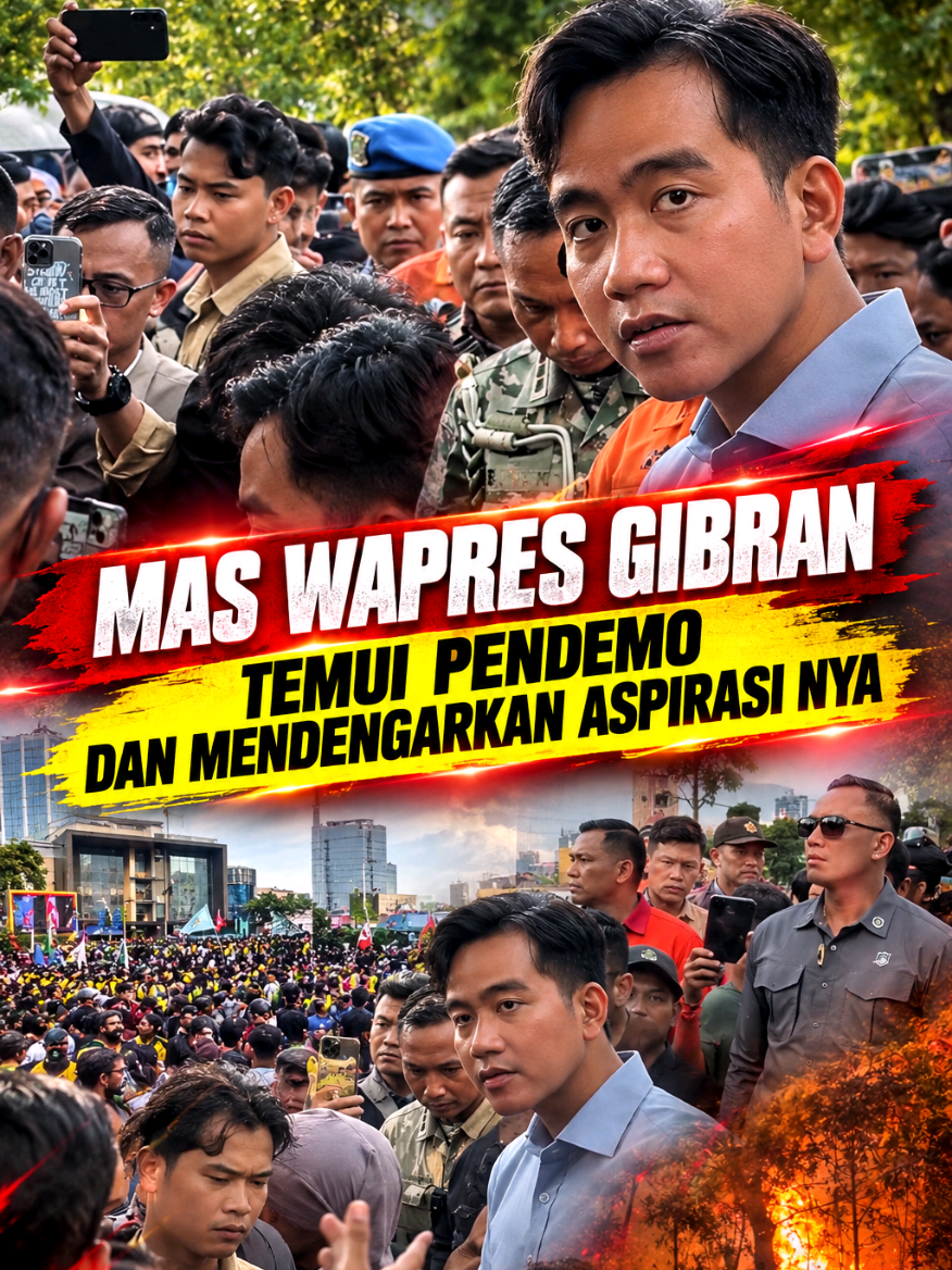 Jadi, massa aksi lagi nyampein rasa kecewa mereka atas berbagai masalah di Indonesia, terutama krisis kebakaran hutan (Karhutla) yang emang meresahkan banget.Tapi bedanya, Mas Gibran nggak milih tiarap.Dia dateng langsung, berdiri dekat sama pendemo, dan ngerangkul aspirasi mereka secara terbuka. Karena mau sekritis apa pun, suara rakyat itu tetep wajib didengerin. #aksigibran #menyalagibranku #wapresgibran #gosahabatgibran #infowapresgibran 