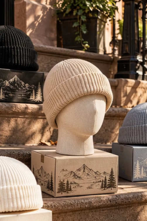 Men's Solid Color Beanie Set #set #beanie #fyp #viral 