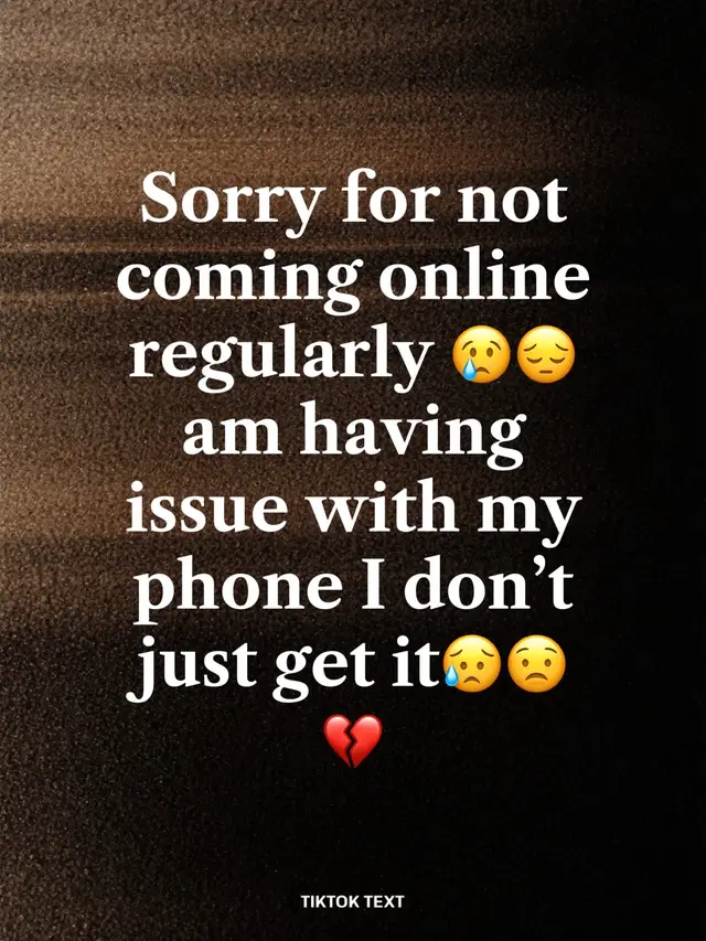 Sorry for not coming online regularly 😢😔 am having issue with my phone I don’t just get it😥😟💔#fyppppppppppppppppppppppp #goviralgo #usa🇺🇸 