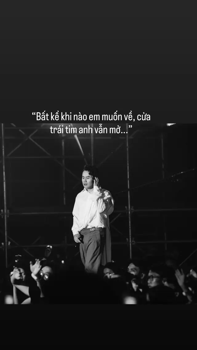 Bất kể khi nào em muốn về, cửa trái tim anh vẫn mở…#binz #lyrics #tình_yêu #noiibuonsaulang 