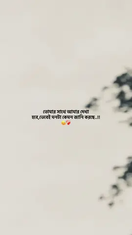 তোমার সাথে আমার দেখা হবে ভেবেই মনটা কেমন জানি করছে..!!😅❤️‍🩹 #ক্যাপশন_ভিডিও #ক্যাপশন #foryoupage #trending #viral 