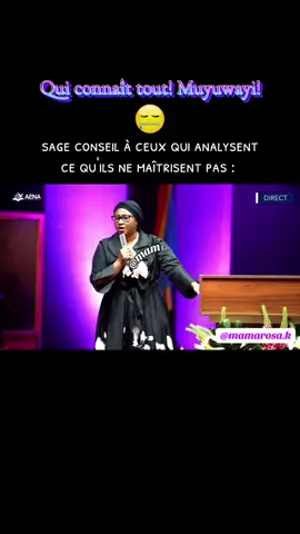 Évitez de parler de ce qu’on ne maitrise pas #conseil #pasteurjoellekabasele #mamarosa #rosinekambale #cejour-là 