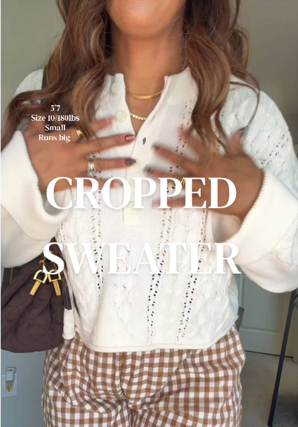 @Edikted lightweight cropped sweater, runs big so size down one to two sizes!