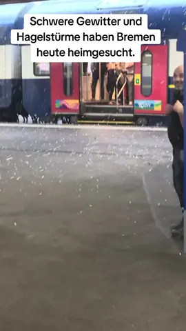 Schwere Gewitter und Hagelstürme haben Bremen heute heimgesucht. #bremen #deutschland 