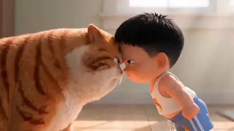 Shoan is testing Yumbo’s patience again. #YumboAndShoan #CatAndKid #FunnyCat #OrangeCat #catcomedy 