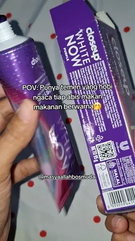 Tag temen kamu yang selalu parno giginya kuning abis makan soto atau kari! 🤣 Kasih tahu mereka buat sikat gigi pakai Closeup White Now aja. Noda kusam permukaan langsung tersamarkan dengan praktis dan cepat!  #whitenowaffiliatecompetition 