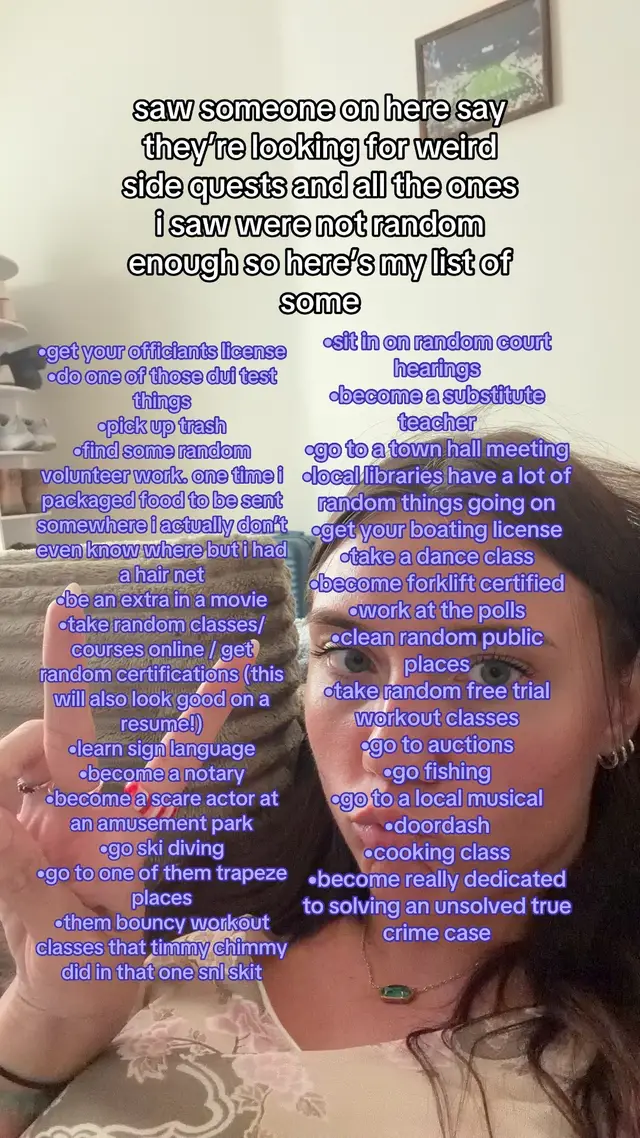 thought i’d share some side quests if anyone needs inspo!!!! #sidequest 