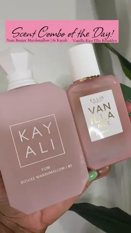 🚨 IF “SMELLING LIKE DESSERT BUT EXPENSIVE” WAS A SCENT COMBO… THIS IS IT. 🍦🍚✨ Kayali Yum Boujee Marshmallow 81 layered with Ellis Brooklyn Vanilla Rice = fluffy, creamy, sweet vanilla heaven. Think toasted-sugar vibes, soft marshmallow, and that warm, milky skin-scent finish. Sweet tooth energy. Luxury girl aura. Compliments incoming. 🤍🍬 @KAYALI  @Ellis Brooklyn #PerfumeTok #FragranceTok #FragranceLayering #ScentCombo 