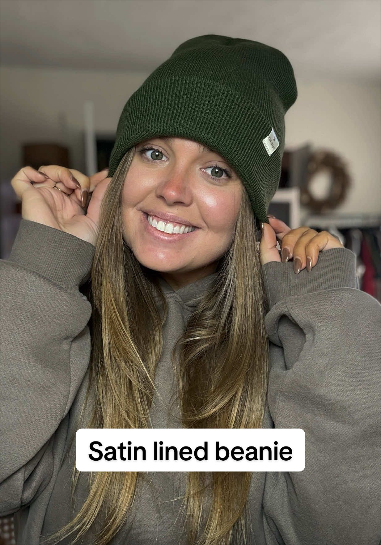 Where have these been all my life?! A game changer fr #beanie #satinlinedbeanie #winterfashion #tiktokshopblackfriday 