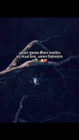একজন পুরুষের জীবনে সবচাইতে বড় পাওয়া হলো, একজন বিশ্বাসযোগ্য নারী..!😅❤️‍🩹 #status #foryoupage #tiktok_trending_video #unfrezzmyaccount #bdtiktokofficial @TikTok @For You @TikTok Bangladesh 
