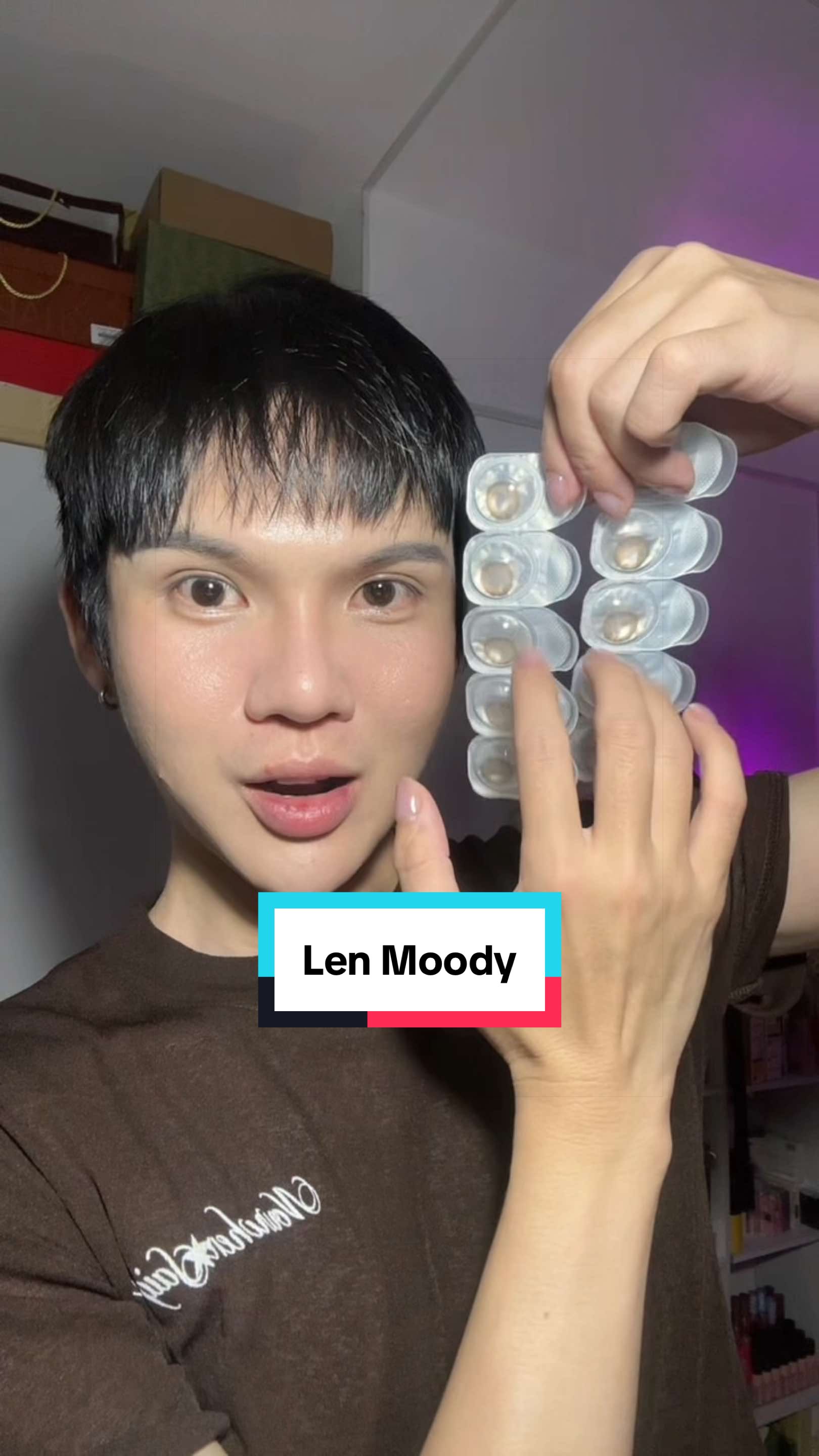 Màu mắt thay đổi cứu cả khuôn mặt 🤭🫶🏻 #len #moody #kinhaptrongreview #kinhaptrong #fyp 