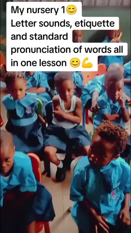 My nursery 1 😊 Letter sounds, etiquette and standard pronunciation of words all in one lesson. We're not joking #goviralvideo 
