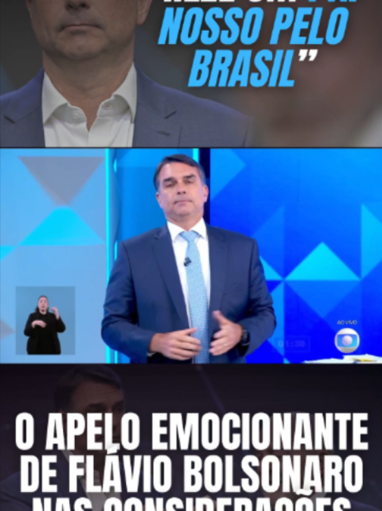 Nas considerações finais do último debate presidencial da TV Globo (realizado em 23 de outubro de 2026), o candidato Flávio Bolsonaro (PL) encerrou sua fala pedindo que a população rezasse um Pai-Nosso. #flaviobolsonaro #debate #politica