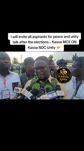 KASOA MCE PLEDGES TO BRING NDC ASPIRANTS TOGETHER FOR PEACE AND UNITY AFTER ELECTIONS The Municipal Chief Executive (MCE) for Kasoa has pledged to invite all aspirants in the just-ended NDC constituency elections for a peace and unity dialogue aimed at strengthening togetherness within the party. The initiative is expected to promote reconciliation, foster mutual understanding, and encourage all aspirants and supporters to unite for the common good of the NDC. The MCE’s move underscores the importance of peace, unity, and cooperation as the party looks beyond the elections and focuses on its future. #KasoaRepublicMedia #KasoaNDC #PeaceAndUnity #NDC
