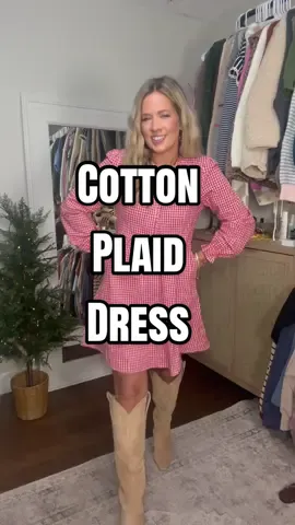 Cotton plaid dress♥️♥️ @DOKOTOO-US 