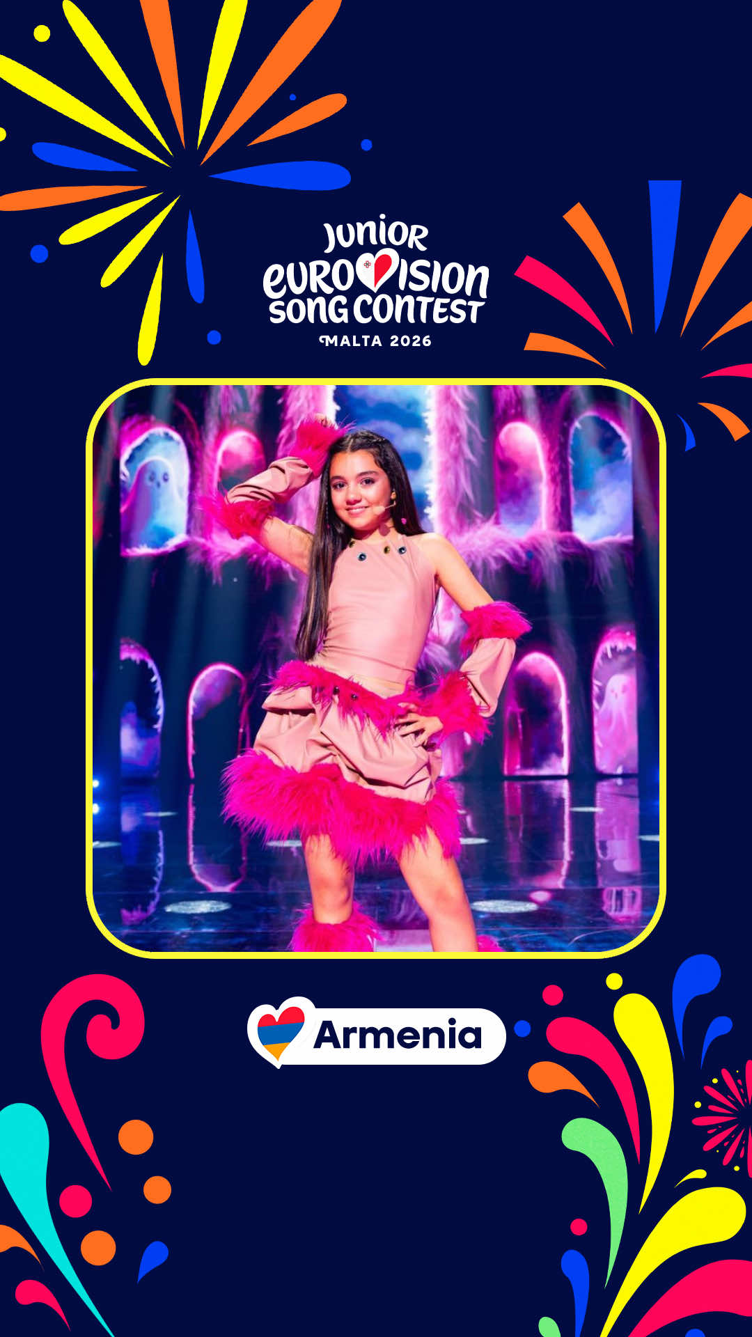 La joven y talentosa Naré (@narebloom) cumple hoy su gran sueño de representar a Armenia 🇦🇲 interpretando 