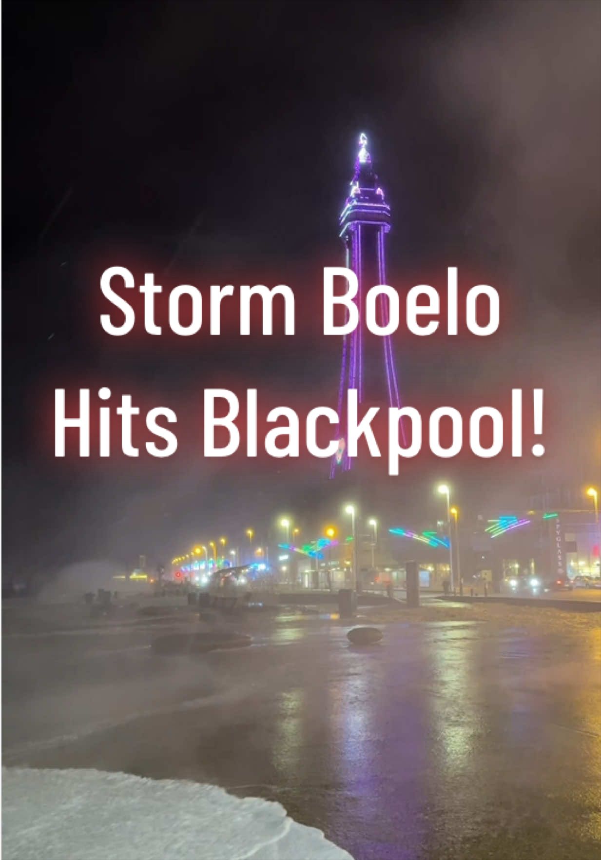 Storm Boelo hits Blackpool #blackpool #storm #stormboelo 