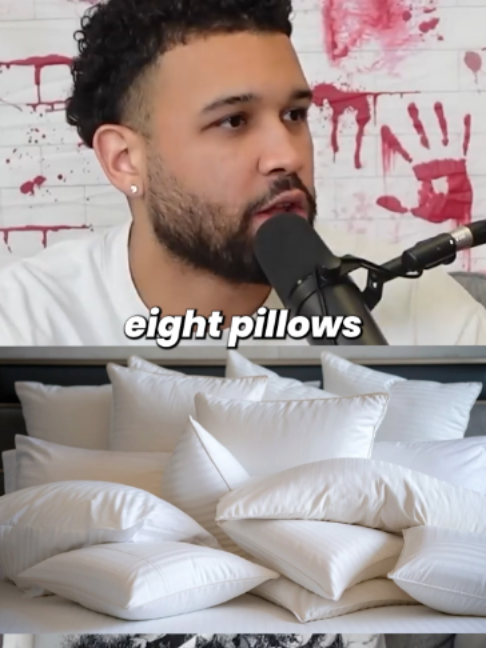 You sleep with 6 pillows#pillow #sleep #behavior