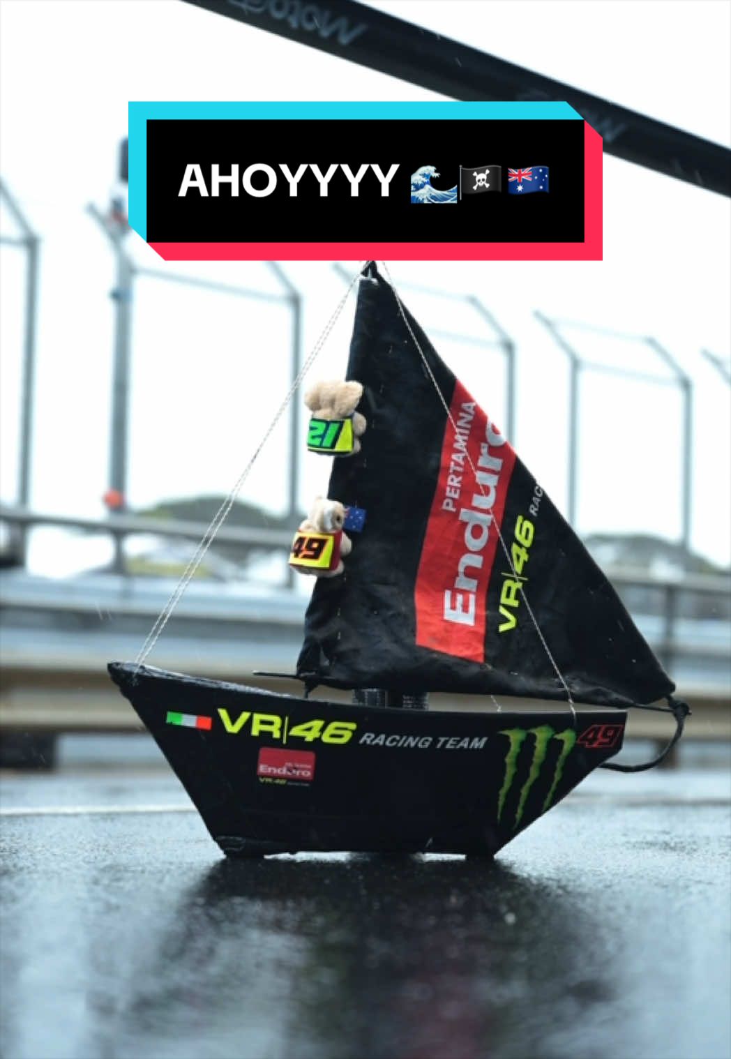 Ahoy from Phillip Island 🏴‍☠️ #MotoGP #PertaminaEnduroVR46RacingTeam #AustralianGP