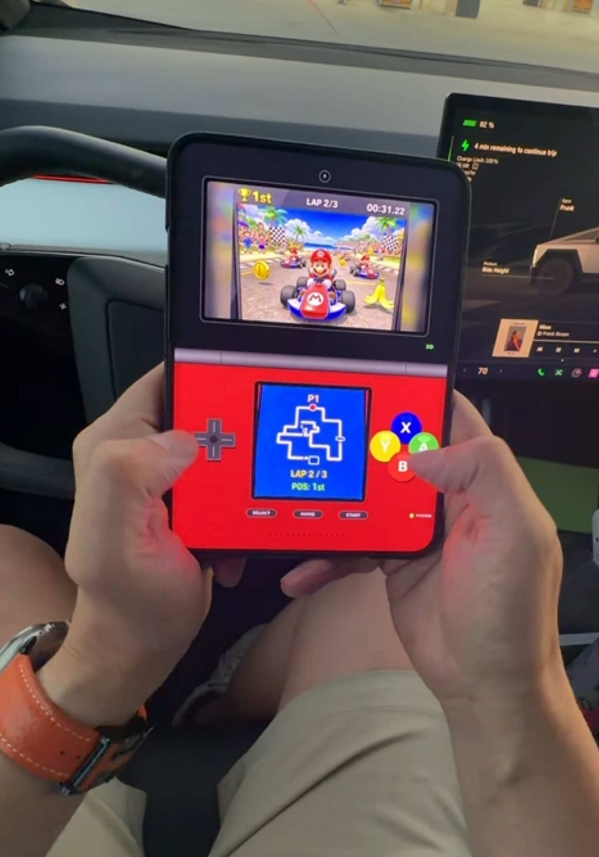 This would be the perfect way to play games on the go! #iphoneduo emulator… who’s making it? #kahlagaming #fypシ #iphoneduo 