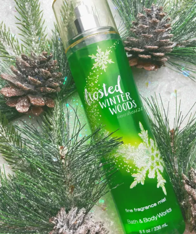 The most magical time of year is almost here... oh, how I wish you’d reappear!  🌲✨ Frosted Winter Woods ✨🌲 This is one my ALL-TIME FAVORITE  Christmas fine fragrance mists from  Bath & Body Works!  (It is excellent in all forms, honestly!) This one is from 2015. The notes read: Frosted Clementine,  Cedar Woods,  Iced Pear,  Velvety Fir Balsam,  & Vanilla Bean The balsam is what I get most,  then tons of clementine,  & a dash of vanilla bean.  I don't detect the other notes. It was only out once & never returned!  I think people would love this one if it ever returned!  Have you ever tried this one/would you like to scoop it up???  ⠀ Hi! Fragrance Friends Forever! 🤗 I'm MrsHess24!  The goal of my page is to share: ✨ Innovative Photoshoots & Story Telling ✨ Timely Reviews of New Arrivals ✨ My Passion for B&BW/Related Products ✨ Connection with the B&BW Community  ✨ A Multi-Sensory Experience, that Includes ASMR  Thank you as always, for reading & watching!  All photos/Reels are my own (not AI)  & items featured on my posts are NOT for sale!  If you would like to share my photo,  tag me: @mrshess24  #mrshess24  @bathandbodyworks  @bathandbodyworkscanada  #bathandbodyworks #frostedwinterwoods @Bath & Body Works 