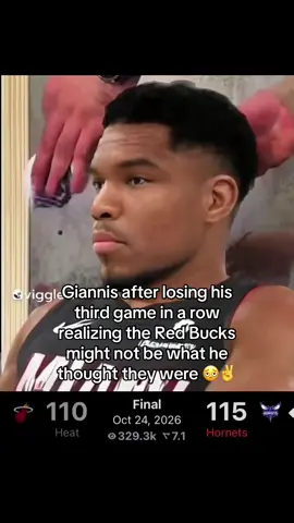 He might regret joining the red bucks😭 #giannis #slander #bucks #hornets #NBA 