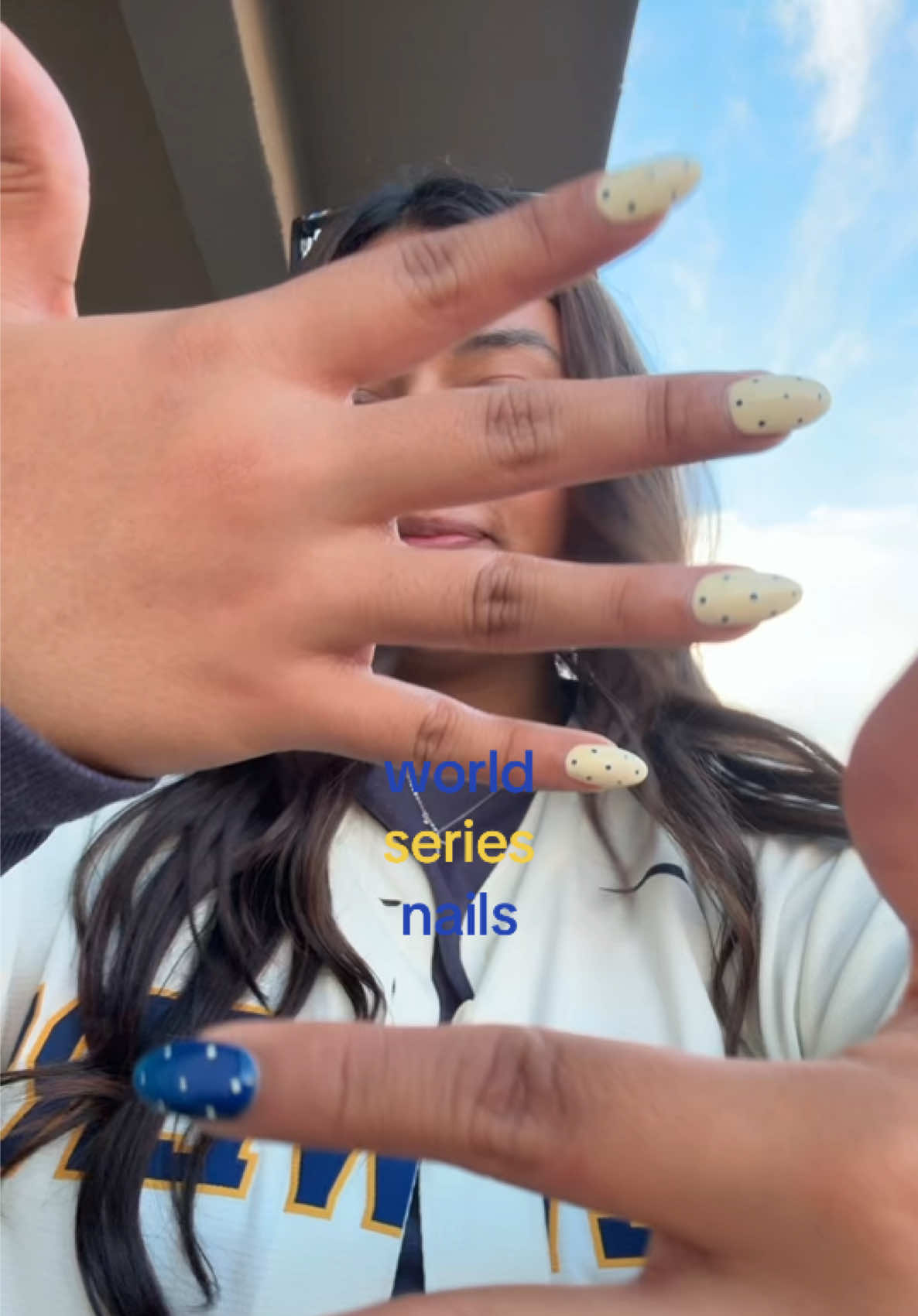 world series nails!  Go brewers 💙💛💙💛 #MLB #WorldSeries #milwaukee #brewers #nailinspo 