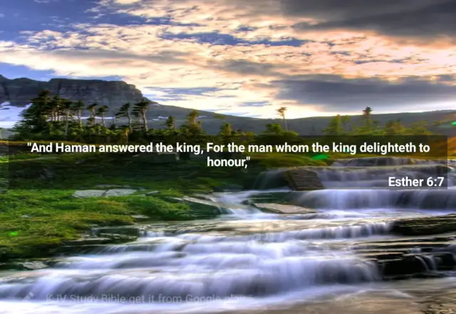 In Esther 6:7, Haman begins to describe what he believes should be done for the man the king wishes to honor. As we see in the next verses, Haman assumes that the king is speaking about him, so he proposes a grand display of royal recognition. He suggests an extravagant reward that reflects his own desire for glory and public admiration. However, Haman’s assumption is tragically wrong, as the king is actually referring to Mordecai, the very man Haman wants to destroy. This verse captures the moment when Haman, blinded by pride, begins to craft an elaborate honor for someone he believes is himself, setting the stage for the great reversal in the story. This verse speaks to the dangers of pride and self-deception. Haman’s assumption that the king wanted to honor him reflects how pride can cloud our judgment and lead us to make false assumptions. Throughout Scripture, we are warned against pride, and this verse is a clear example of how self-centered thinking can lead to downfall. As Haman begins to describe how the king should honor this man, he is setting himself up for a humbling experience that will reveal the futility of pride. Haman’s desire for self-glory stands in stark contrast to the humility of Jesus Christ. While Haman sought to exalt himself, Jesus humbled Himself, even to the point of death on a cross (Philippians 2:8). Jesus, the Son of God, did not seek human recognition or honor but chose the path of humility and obedience to the Father’s will. As a result, God highly exalted Him (Philippians 2:9). This connection reminds us that true greatness and honor come through humility and service to others, not through seeking personal glory. Jesus is the ultimate example of this, and through His life, death, and resurrection, He shows us the way to true honor-by serving and glorifying God.