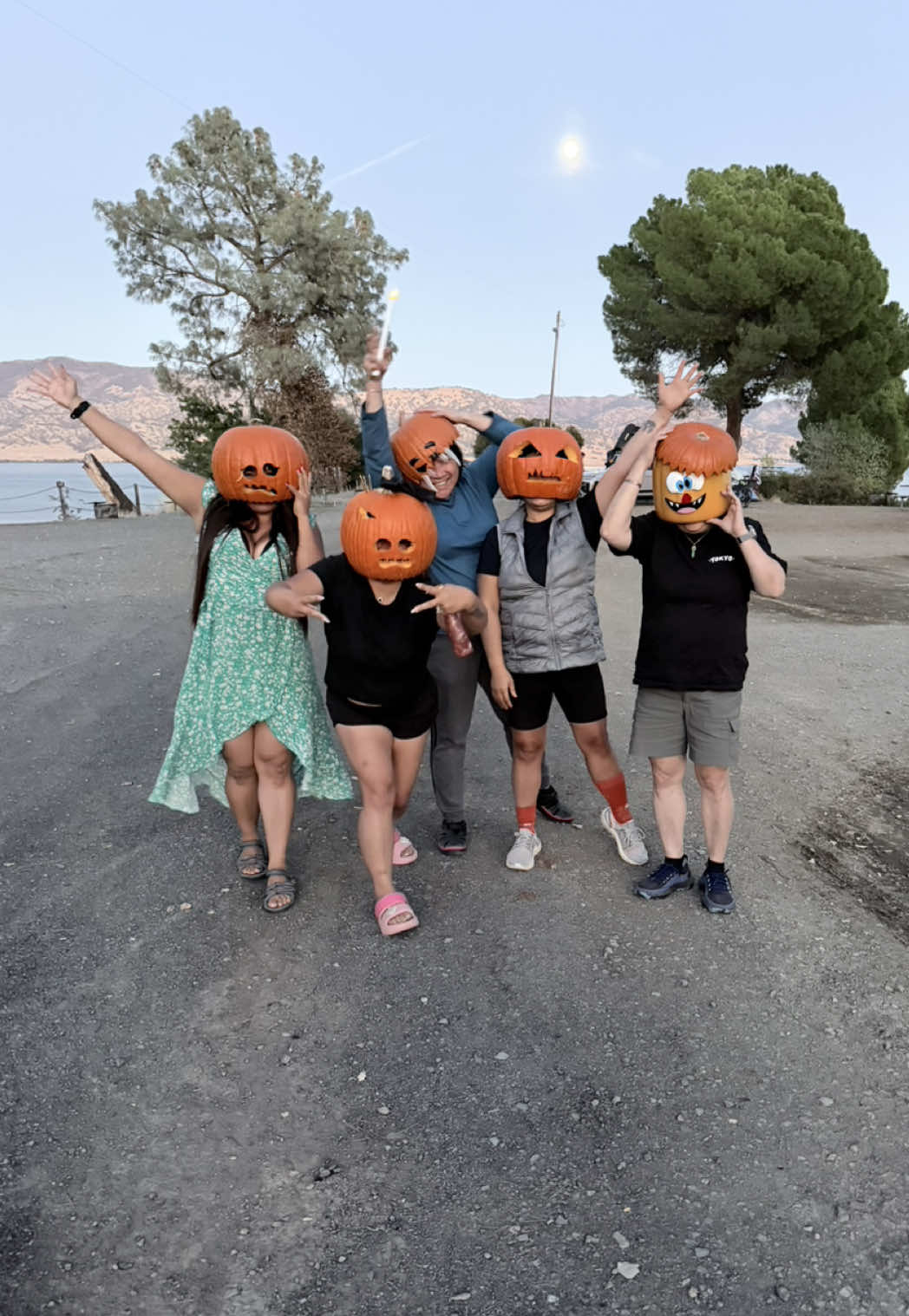 🎃🌕 FULL MOON, PUMPKIN HEADS & A PODIUM KIND OF WEEKEND! 🏕️🧡 Camping under the full moon at Lake Berryessa, carving pumpkins, dancing with our pumpkin heads on, and making memories with my favorite people! 😂🎃✨ But the biggest highlight? 🏆❤️ My love David taking 1ST PLACE in his age group at his triathlon! 🚴‍♂️🏊‍♂️🏃‍♂️ So proud of you, babe! You crushed it! 🔥🥇 And of course, celebrating our girl Rocha’s birthday with spooky vibes, lakeside views, and the best kind of crazy! 🎂🥳👻 Good people, big wins, birthday celebrations, and memories we’ll be laughing about forever. This is what life is all about! 🧡🍂 Pumpkin heads by night, champions by day! 🎃🏆🌕😂 #LakeBerryessa #FullMoonVibes #PumpkinHeadCrew #HalloweenCamping #TriathlonChampion        @Jeannie Munoz 