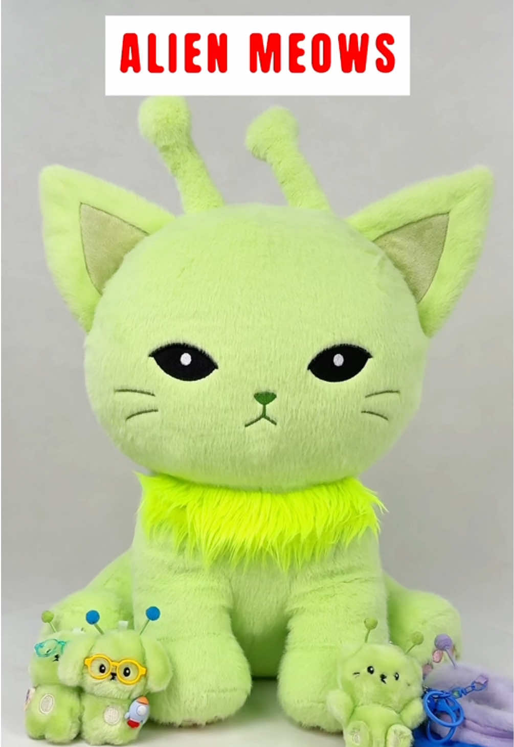 Alien meow is coming now!#aliencat #catmeme #funny #meme #plushies 