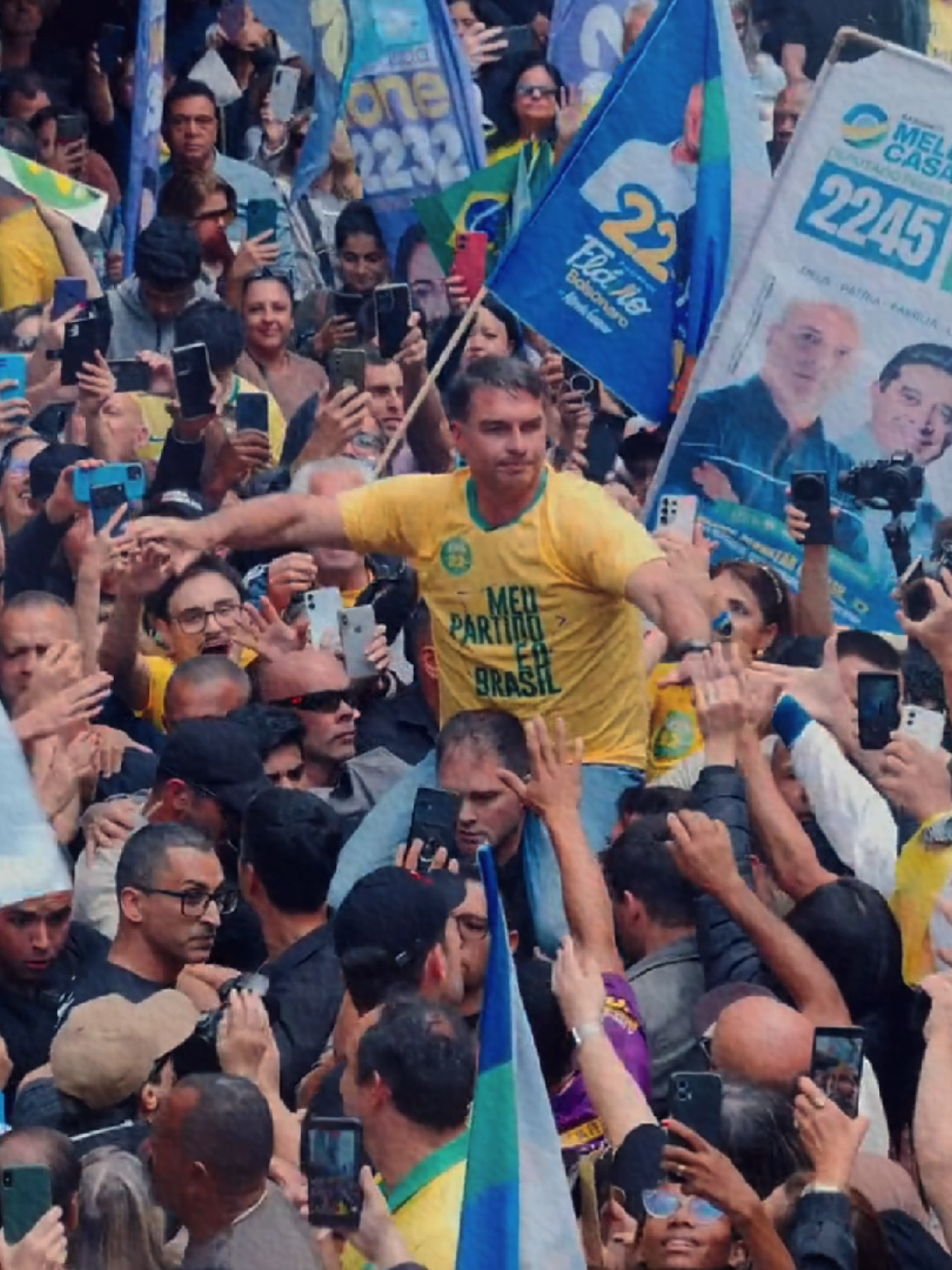 HOJE O BRASIL É 22! 🇧🇷  Faltam poucas horas pra gente tirar o Brasil do cativeiro! 💚💛 #flaviobolsonaro #bolsonaro #eleicoes #edit #fyp 