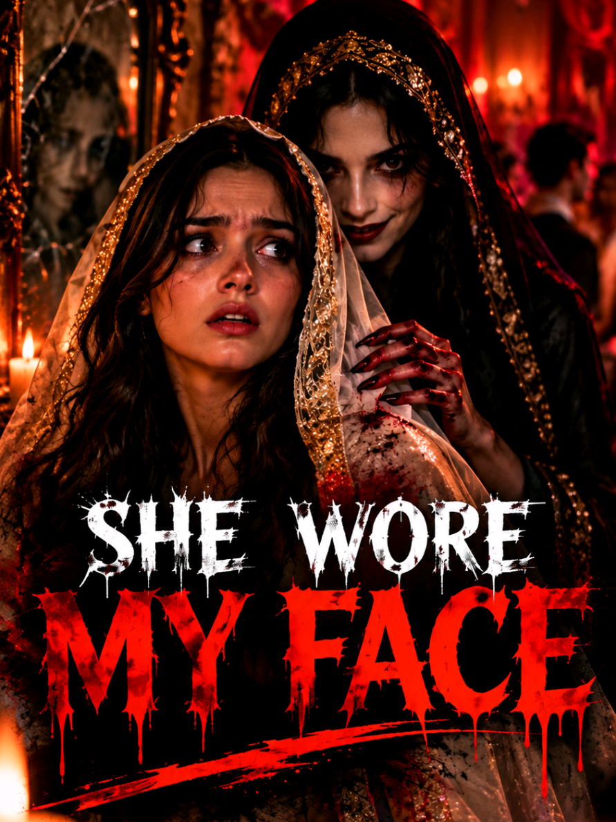 SHE WORE MY FACE 😱 | The Mysterious Guest A strange woman appeared at the gathering… but she had MY FACE. 😨 What happened next was terrifying. Watch until the end! 👁️ #HorrorTok #ScaryStories #Doppelganger #HorrorShorts #NightGloom