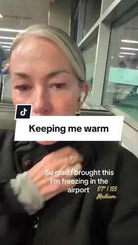 This is perfect to keep me warm in the freezing airport #funnelnecksweater #sweater #sweaterweather #tiktokshopcreatorpicks #tiktokshopblackfriday 