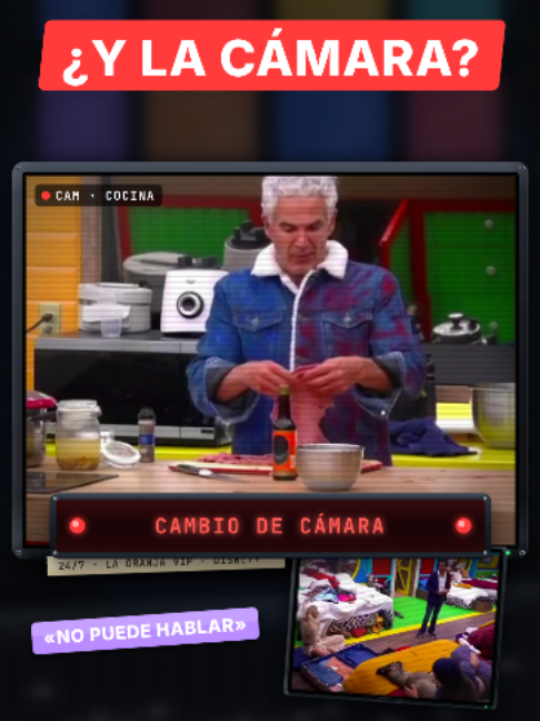 Julio habló del empujón en el 24/7… y segundos después cambió la cámara. ¿Casualidad? #LaGranjaVIP