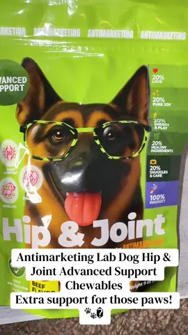 These beef-flavored hip and joint chews are formulated to help support normal joint function and mobility in dogs. A simple way to incorporate joint wellness into your pup's routine! 🐶 #AntimarketingLab #DogJointSupport #PetWellness #DogCare #TikTokShop