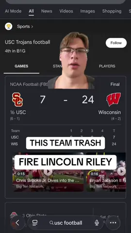Pathetic #fyp #uscfb #CollegeFootball #uscfootball #greenscreen 