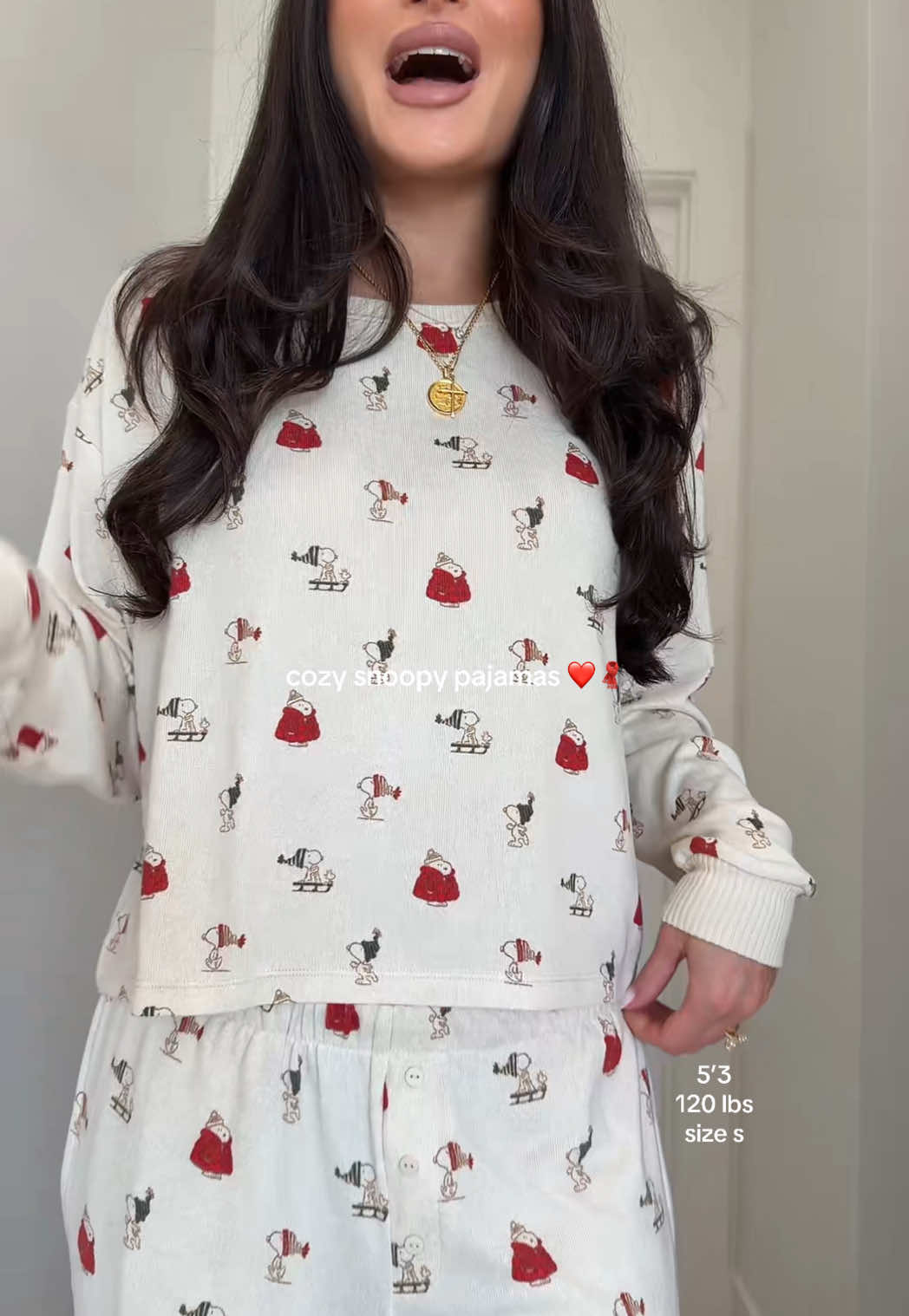 The coziest pair of snoopy winter pjs ❤️ @American Eagle #snoopy #winterpajamasset #TikTokShopBlackFriday #TikTokShopCyberMonday 