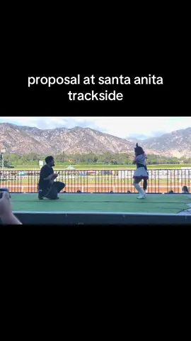 my fiance proposed while i was cosplaying special week! #umamusume #cosplaytrackside #santaanitapark 