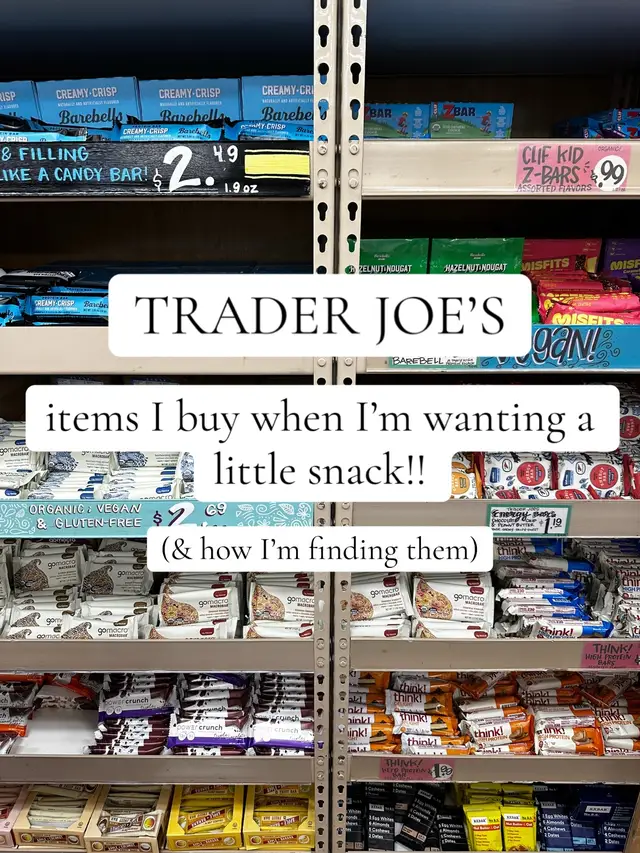 These are some of my go-to snacks at Trader Joe’s!! I love them because they taste so good and are made with clean ingredients!! Have you tried any of these snacks?! 😜🙌 #traderjoesmusthaves #traderjoeshaul #traderjoesfinds #traderjoessnacks #traderjoeslist 