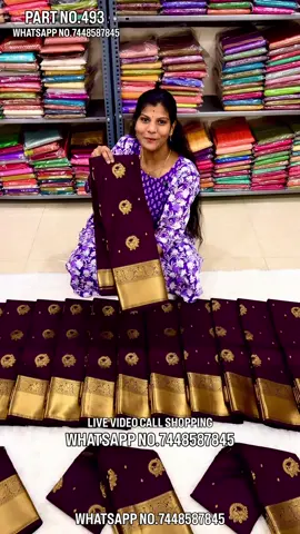 offer price special unique choco brown colour WhatsApp no.+917448587845 Offer price Rs.3499/-Free pan india  international shipping shipping also available video call Shopping Available #viral #brownsaree #maroonsaree #puresilk #kanjeevaramsaree 
