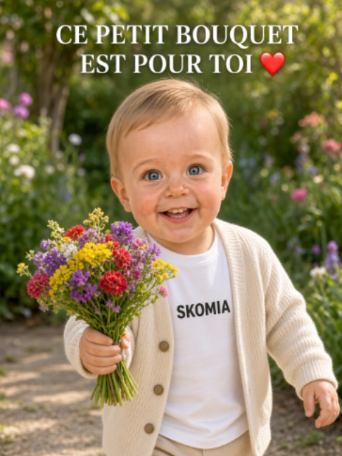🌹 Un petit bouquet pour toi, juste pour te rappeler que tu mérites beaucoup d'amour. ❤️🥹 Envoie cette vidéo à quelqu'un qui mérite un peu de douceur aujourd'hui. 💐 Retrouve Skomia sur www.skomia.com ❤️ #Skomia #Amour #Tendresse #PetitBonheur #BebeIA