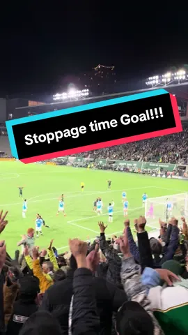 Portland Timbers score a goal with 5 seconds left in stoppage time to beat Charlotte FC!!! #portland #oregon #portlandtimbers #fyp #MLS